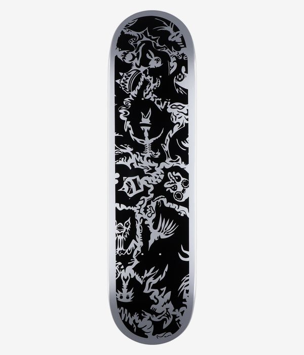skatedeluxe Zinkey Twin Tail 8.25" Skateboard Deck (blakc silver)