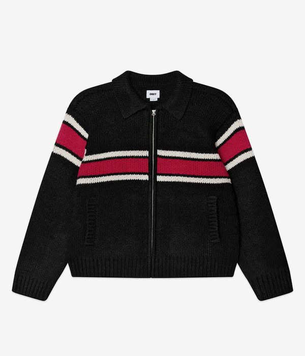 Obey Bernard Zipper-Sweatshirt (black)