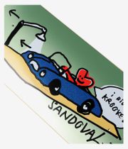 Krooked Sandoval I Ride 8.62" Skateboard Deck (grey)