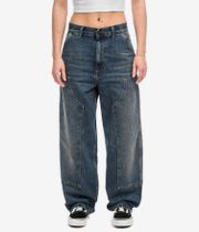 Carhartt WIP W' Brandon Double Knee Pant Camano Jeans women (blue dark used wash)