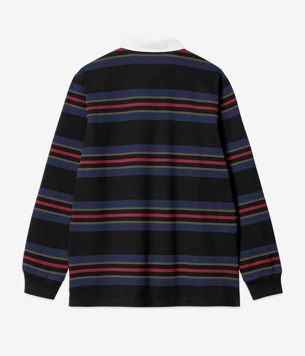 Carhartt WIP Oregon Rugby Longues Manches (starco stripe black)