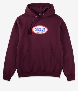 Quartersnacks Oval sweat à capuche (maroon)