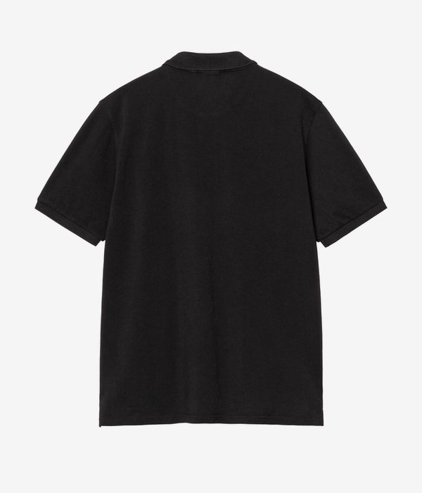 Carhartt WIP American Script Garment Washed Koszulka Polo (black)