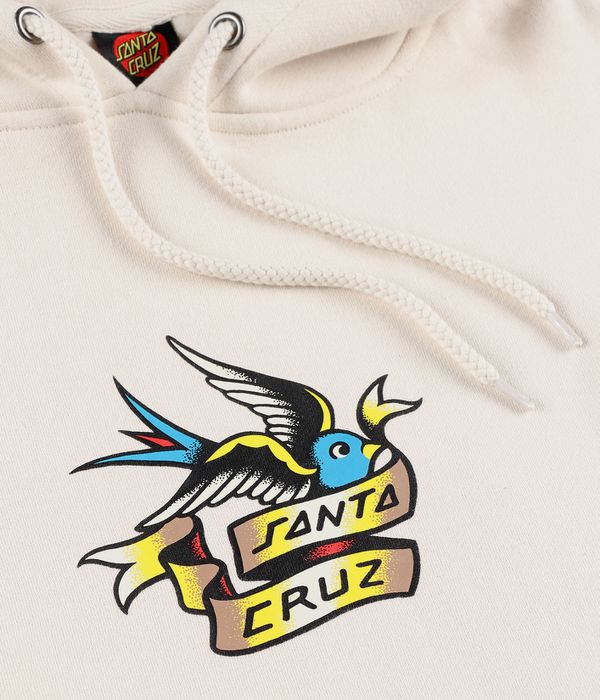 Santa Cruz Sommer Sparrow Front sweat à capuche (chalk)
