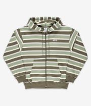 Nike SB Stripes Zip-Sweatshirt avec capuchon (coconut milk oil green)