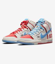 Nike SB Dunk High Pro Decon Magnus Walker Shoes (sail blue beyond track red)
