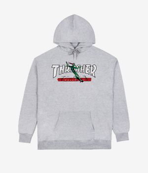 Thrasher Red Curb Felpa Hoodie (ash grey)