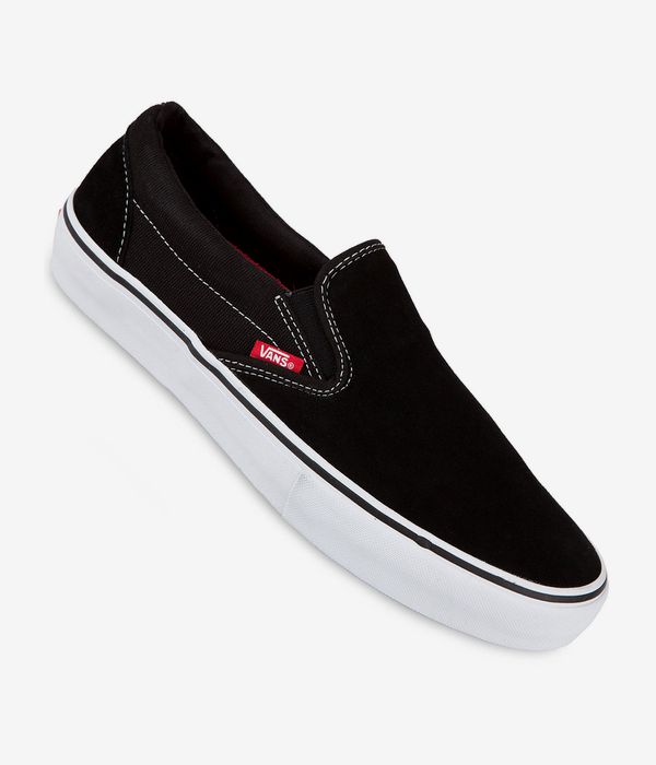 Shop Vans Slip-On Pro Suede Shoes (black white gum) online | skatedeluxe