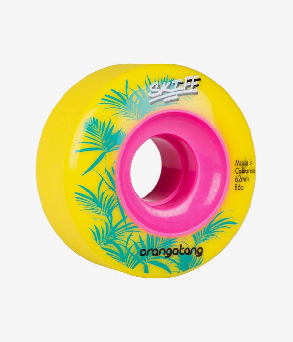 Orangatang Skiff Kółka (yellow) 62mm 86A czteropak