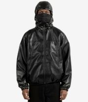 Wasted Paris Kingdom Faux Leather Windbreaker Jacke (black)