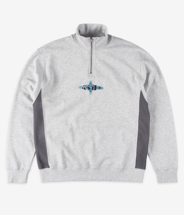 skatedeluxe SD Half Zip Sweatshirt (heather white)