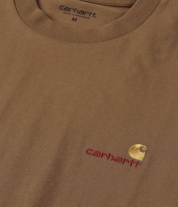 Carhartt WIP American Script Organic T-Shirt (hamilton brown)