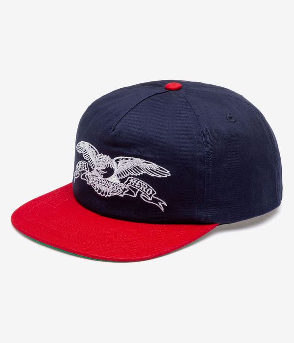 Anti Hero Basic Eagle Snapback Cap (navy red)