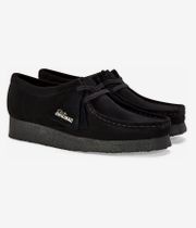 Clarks Originals Wallabee Shoes (black suede)