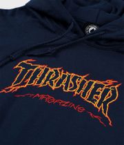 Thrasher Cracked Hoodie (navy)