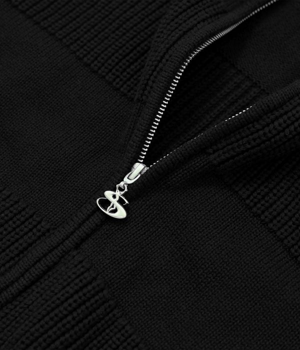 Yardsale Phantasy Knitted Full Zip Sweatshirt (black)