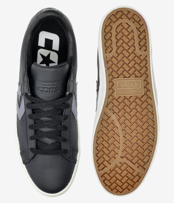 Converse CONS Leather PL Vulc Pro Shoes (black lunar grey egret)