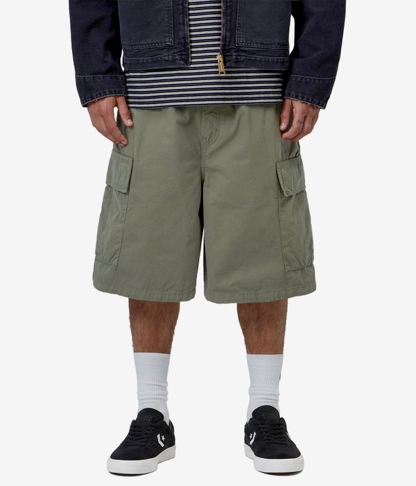 Carhartt WIP Mandler Cargo Shorts (leaf garment dyed)