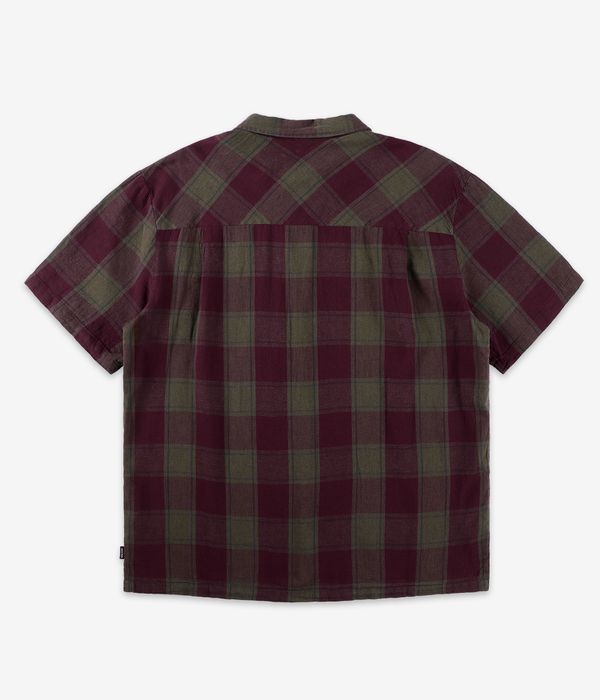 Brixton Cru Linen Blend Shirt (olive surplus port)