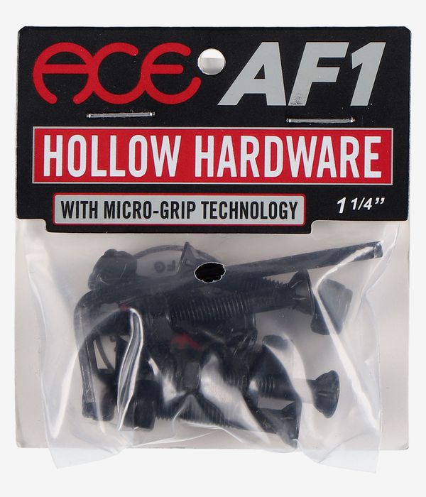 Ace AF1 Hollow Grippers 1 1/4" Kit di montaggio (black) Esagono cavo Testa svasata
