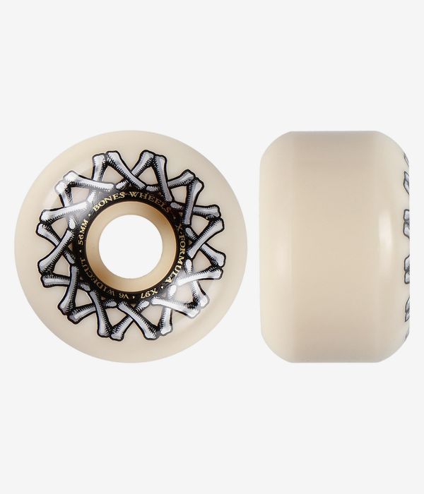 Bones X Formula V6 Wielen (white grey) 56 mm 97A 4 Pack