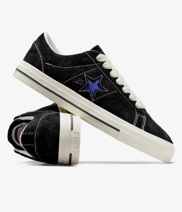 Converse x Quartersnacks CONS One Star Pro Schuh (black egret hyper blue)