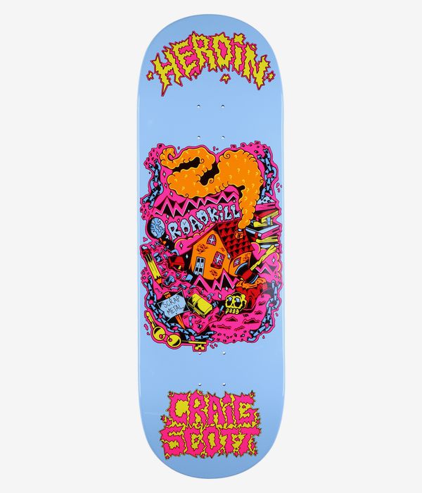 Heroin Skateboards Questions Scrap Metal 10" Skateboard Deck (multi)