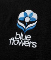 Blue Flowers Flower T-Shirt (black)