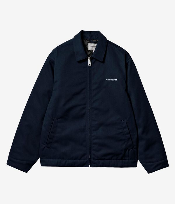 Carhartt WIP Module Script Watertown Jacke (deep night white rigid)