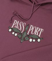 Passport Lily Of The Valley Hoodie (washed berry)