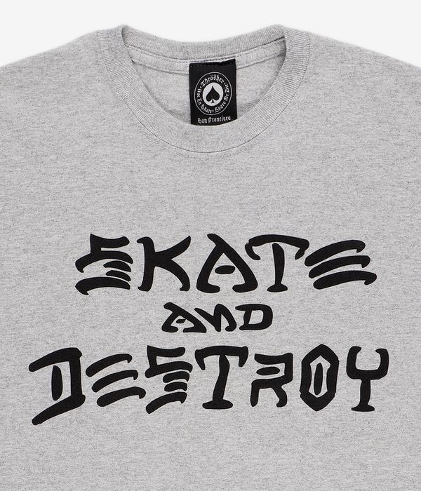 Thrasher Skate & Destroy Camiseta (grey)