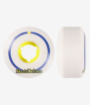 skatedeluxe Retro Ruote (white yellow) 55mm 100A pacco da 4