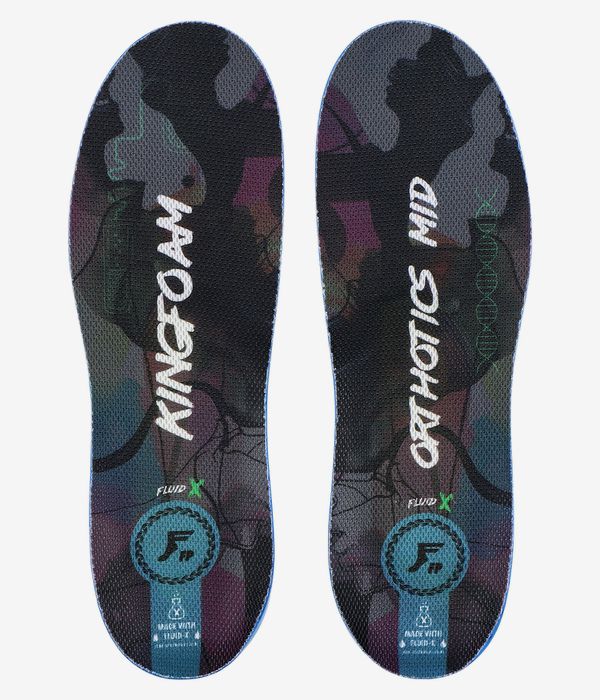 Footprint King Foam Orthotics Fluid X Wkładki (black camo white)