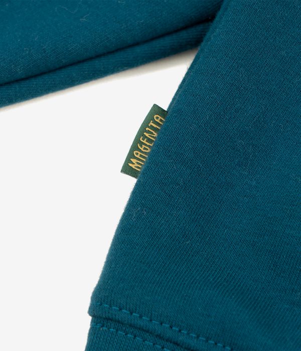 Magenta Script Sweatshirt (petrol blue)