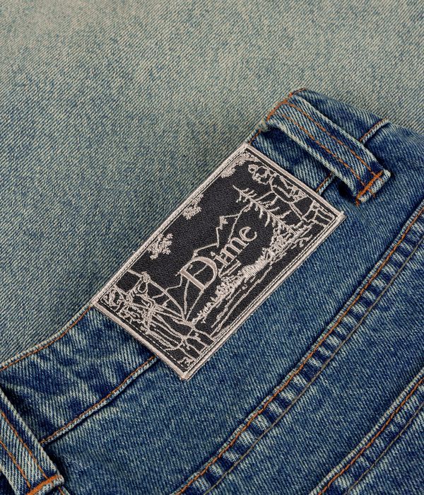 Dime Classic Baggy Denim Vaqueros (dipped sandblasted indigo)