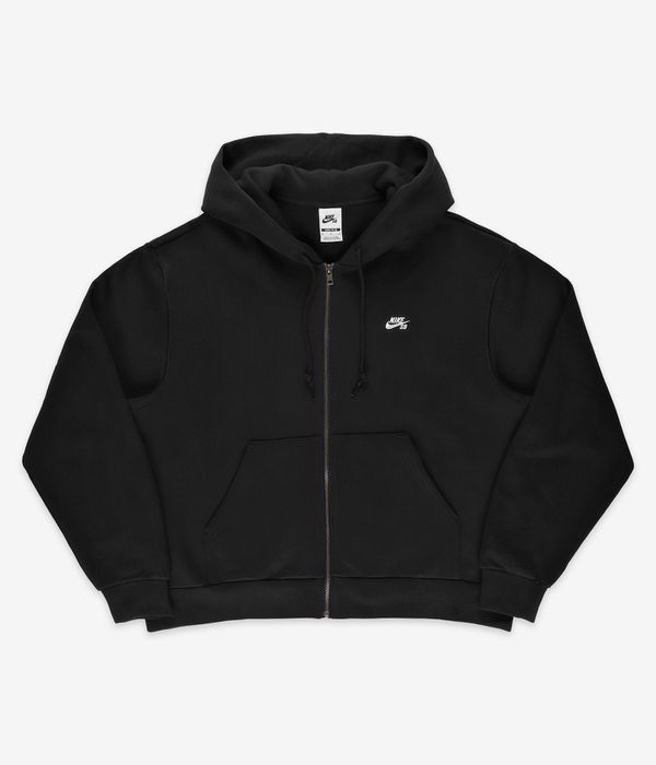 Black zip up nike top