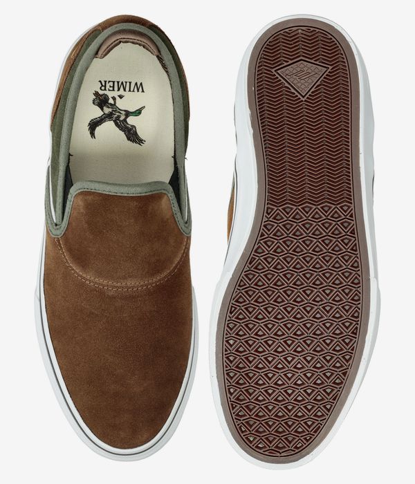 Emerica Wino G6 Slip-On Shoes (brown green)