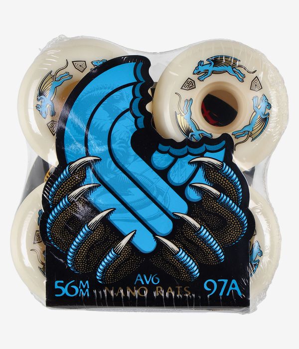 Powell-Peralta Dragons Nano Rat AV6 Asymmetrical Medium Ride Kółka (offwhite) 56 mm 97A czteropak