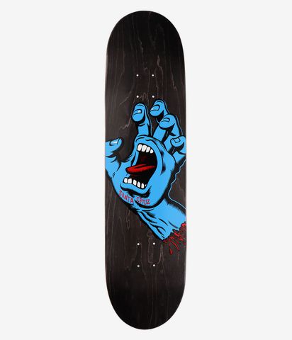 Santa Cruz Screaming Hand 8 6 Deck Black Buy At Skatedeluxe