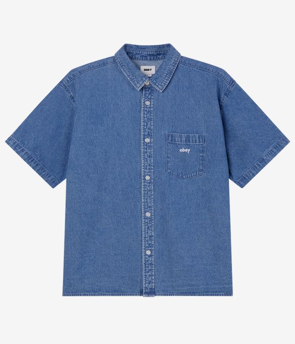 Obey Bigwig Denim Shirt (light indigo)