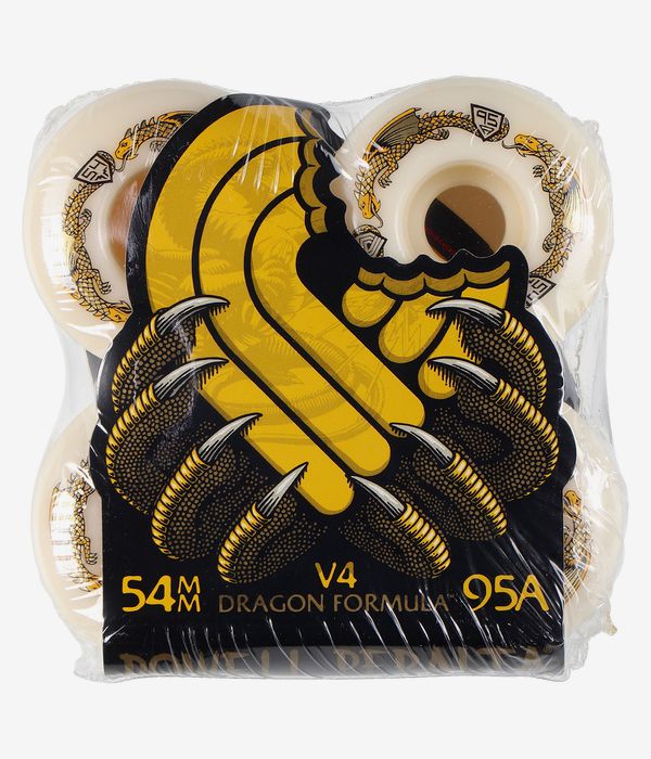 Powell-Peralta Dragons V4 Symmetrical Medium Ride Wheels (offwhite) 54 mm 95A 4 Pack
