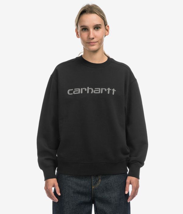 Carhartt WIP W' Rivet Script Sweater women (black silver)
