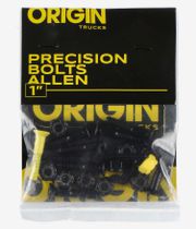 Origin Precision 1" Bolt Pack (black yellow) allen Flathead (countersunk)