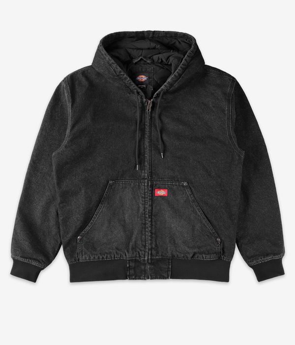 Dickies Lined Denim Jacket (black wash faded)