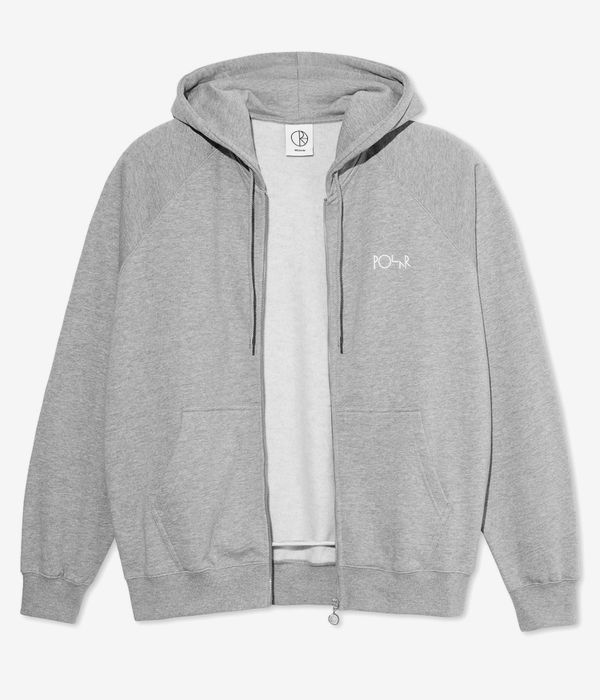 Polar Default Zip-Sweatshirt avec capuchon (heather grey)
