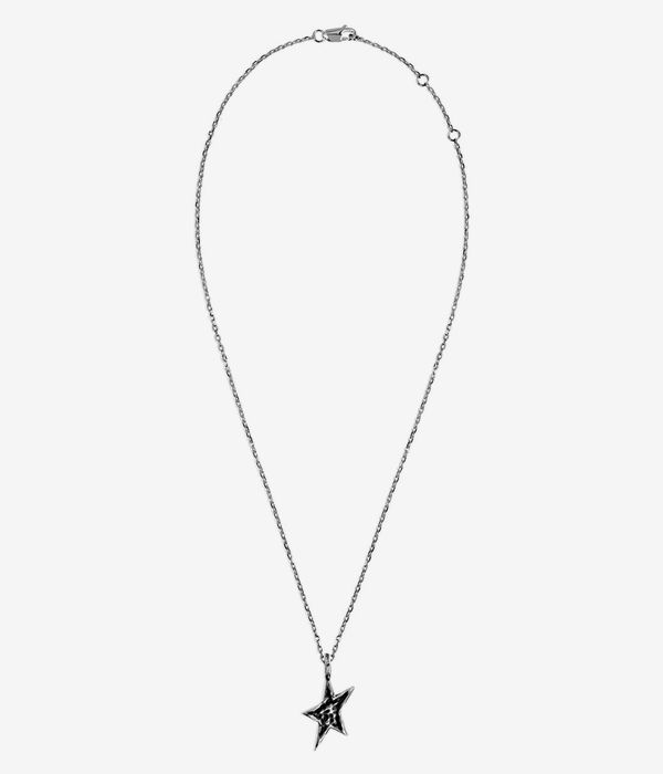 Twojeys Black Enameled Icon collier (silver)