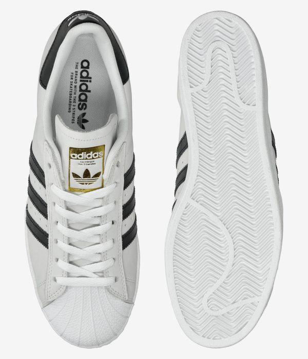 adidas Skateboarding Superstar 50 Shoes (white core black gold)