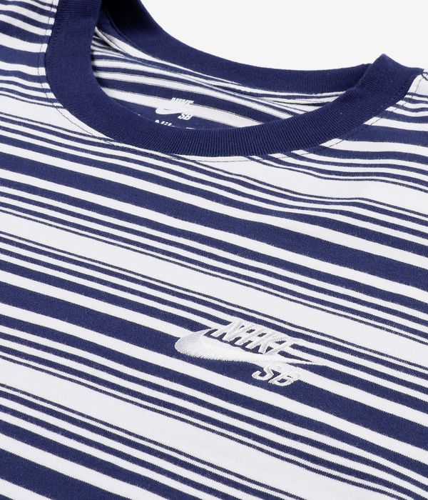 Nike SB Striped T-Shirty (midnight navy)