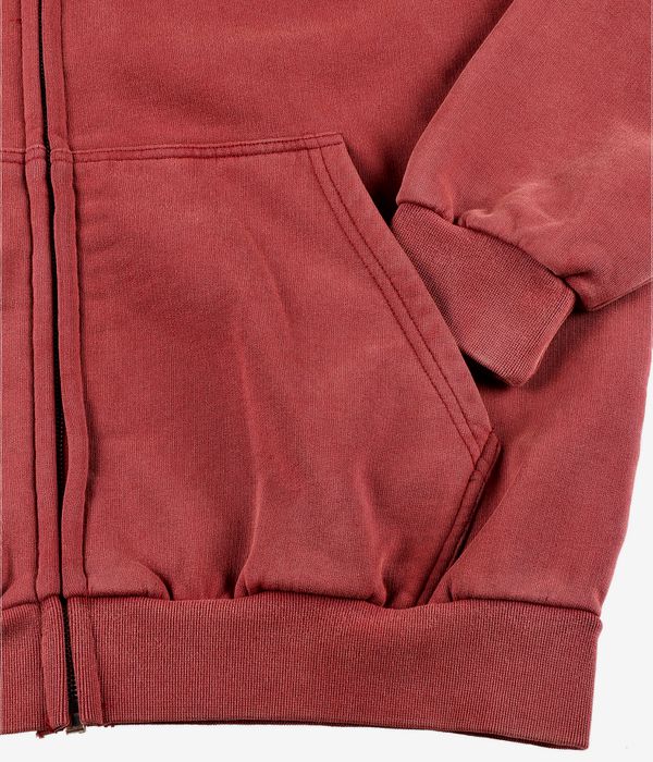 Butter Goods Amplify Zip-Sweatshirt avec capuchon (washed russet)
