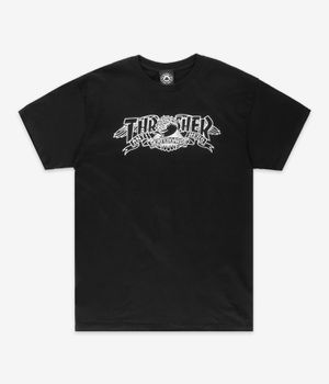 Thrasher x Anti Hero Mag Banner Camiseta (black)